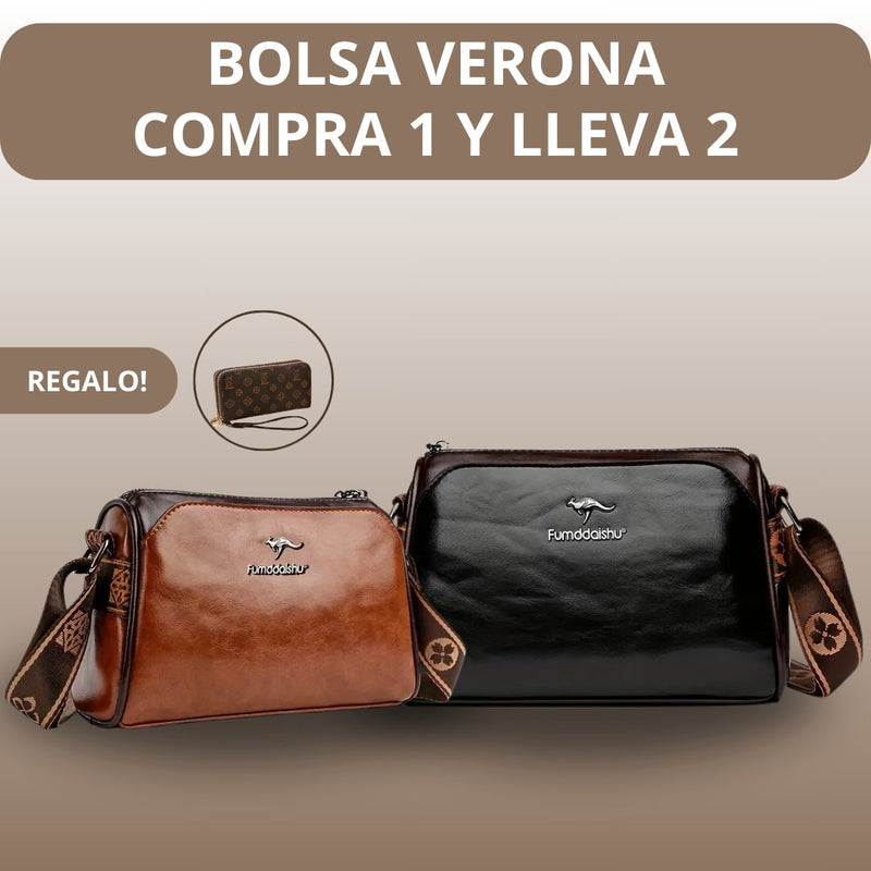 [COMPRE 1 RECIBA 2] Bolsa Verona + REGALO: 1 Cartera Lujosa - Exito Tienda