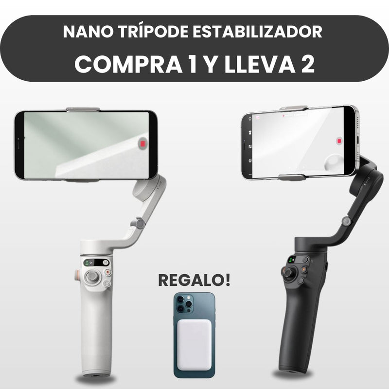 [COMPRE 1 RECIBA 2] NANO TRÍPODE ESTABILIZADOR + REGALO: 1 CARGADOR POR INDUCCÍON - Exito Tienda