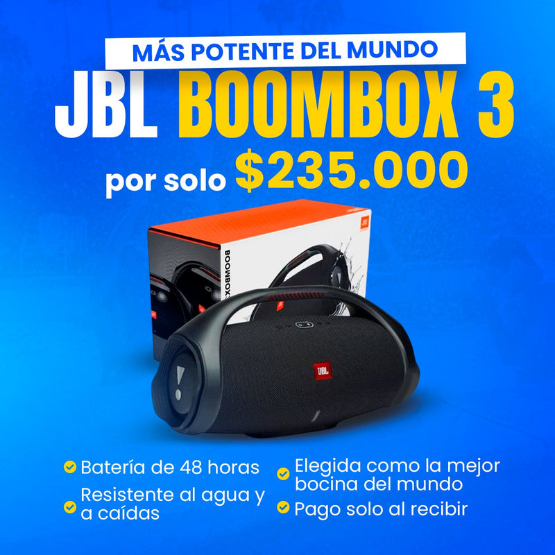 Parlante JBL Boombox 3 | Ultimas unidades y Colores - Exito Tienda